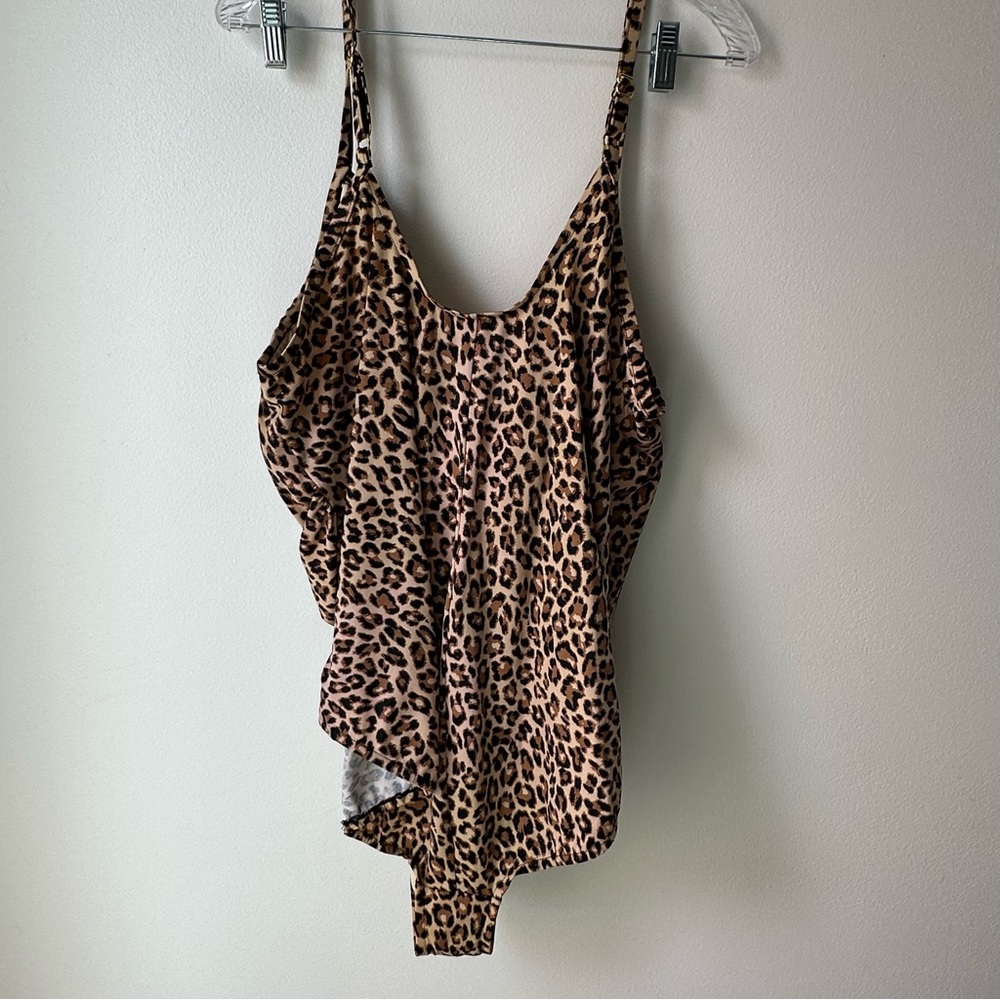 Aqua Green Leopard Or Cheetah Print Swimsuit, Lin… - image 4